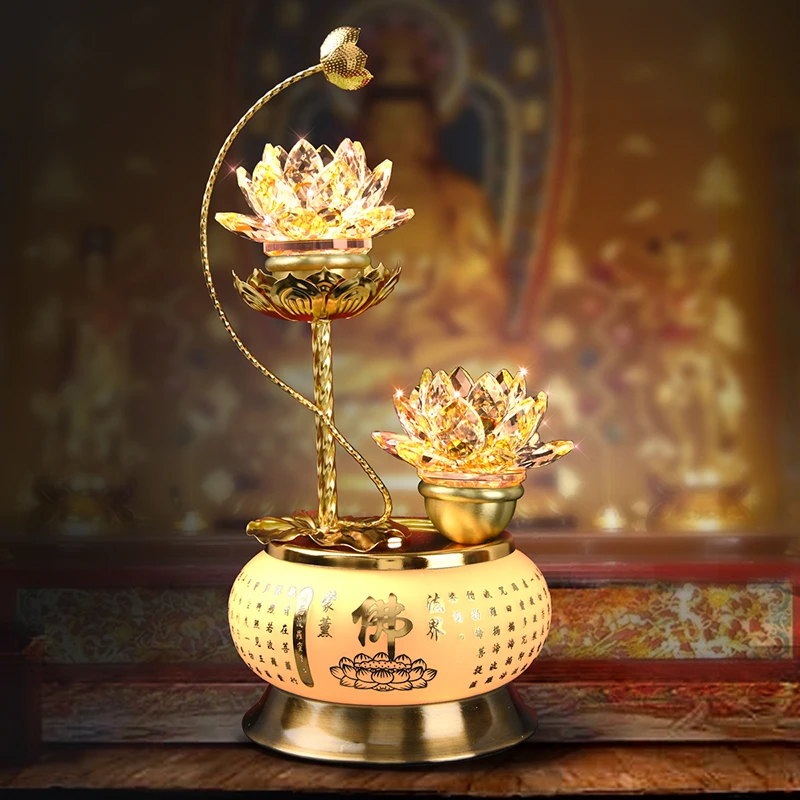 Crystal Lotus Lamp Lamp for Buddha Worship Household Plug-in Buddha Hall Lamp Buddha Worshiping Lamp Led Pilot Lamp 
Crystal Lotus Lamp Lamp for Buddha Worship Household Plug-in Buddha Hall Lamp Buddha Worshiping Lamp Led Pilot Lamp