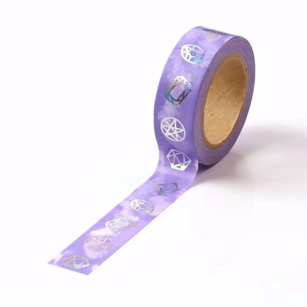 15mmx10m Superior Holographic Diamonds Washi Tape Decorative Masking Tape For Journal Scrapbook Planner DIY Crafts Holiday Deco
15mmx10m Superior Holographic Diamonds Washi Tape Decorative Masking Tape For Journal Scrapbook Planner DIY Crafts Holiday Deco