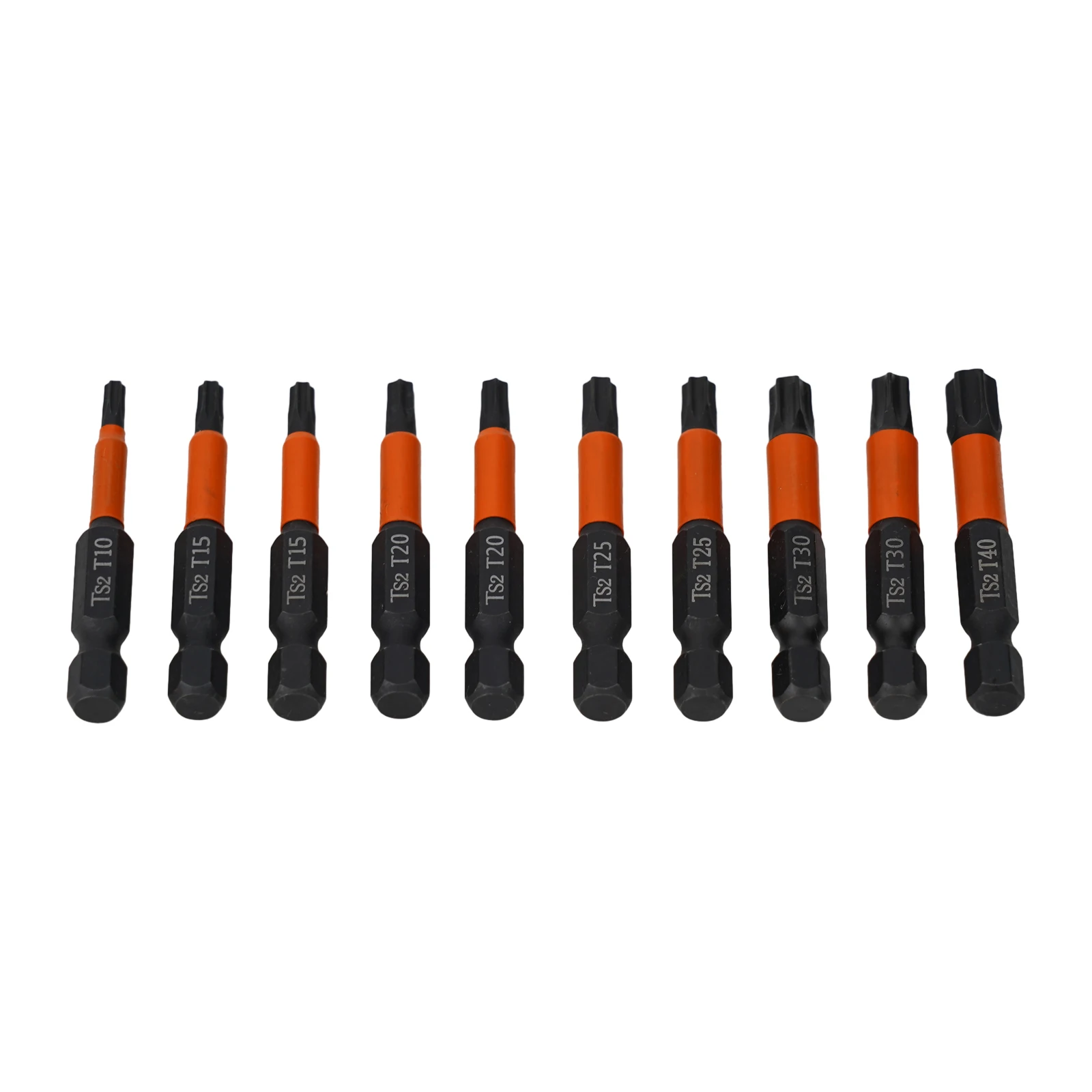 11pcs Torx Screwdriver Bit 50mm 1 4 Hex Shank Magnetic Head T10-T40 For Electric Driver Hand Drill Repairing Tool Parts
11pcs Torx Screwdriver Bit 50mm 1 4 Hex Shank Magnetic Head T10-T40 For Electric Driver Hand Drill Repairing Tool Parts