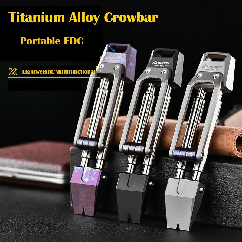 TC4 Titanium Alloy Multi-function Crowbar Decompression with Roller Clip Outdoor Camping EDC Defense Tools
TC4 Titanium Alloy Multi-function Crowbar Decompression with Roller Clip Outdoor Camping EDC Defense Tools