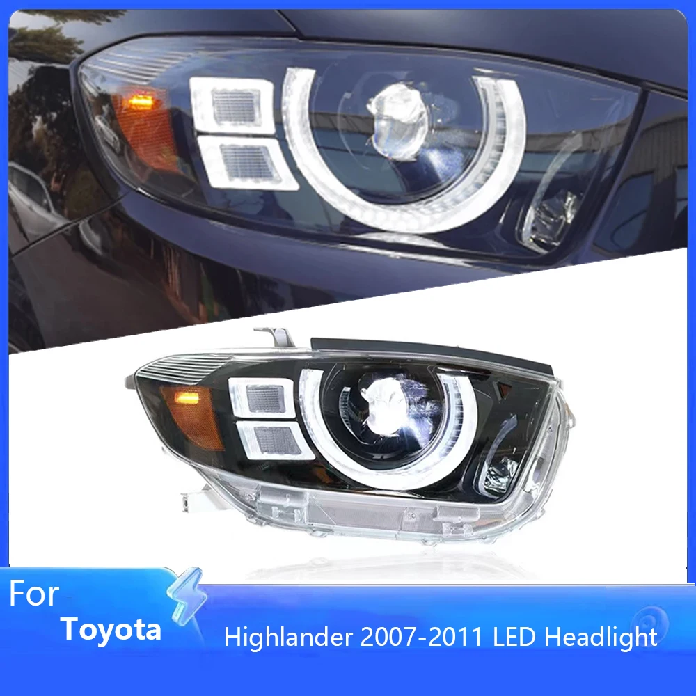 Фары головного света для Toyota Highlander светодиодный, фары 2007-2011, фары ДХО, сигнал поворота, фары дальнего света, линзы проектора Angel Eye, 2 шт. 
Фары головного света для Toyota Highlander светодиодный, фары 2007-2011, фары ДХО, сигнал поворота, фары дальнего света, линзы проектора Angel Eye, 2 шт.