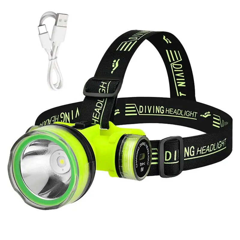 Portable Rechargeable Diving Headlight 350m Underwater 2 Light Modes Waterproof Super Bright LED Diver Spearfishing Headlamp
Portable Rechargeable Diving Headlight 350m Underwater 2 Light Modes Waterproof Super Bright LED Diver Spearfishing Headlamp