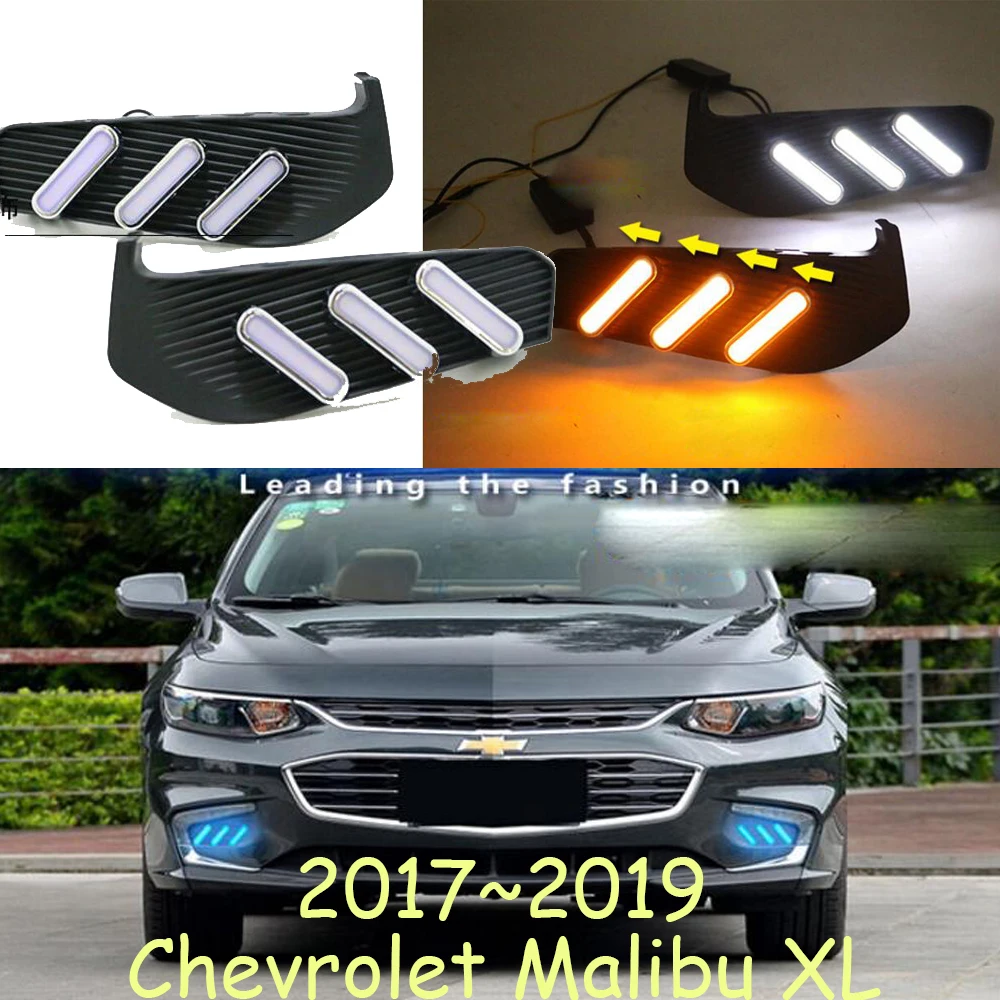 

Автомобильная фара-бампер для Chevrolet Malibu XL, дневное освещение 2017 ~, автомобильные аксессуары для дневных ходовых огней, противотуманная фара для Chevrolet Malibu