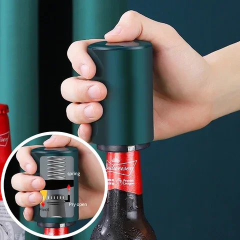 

Opener Stainless Steel Automatic Beer Bottle Beverage Push Down Openers Wine Beer Soda Cap Openers bar Kitchen Gadgets