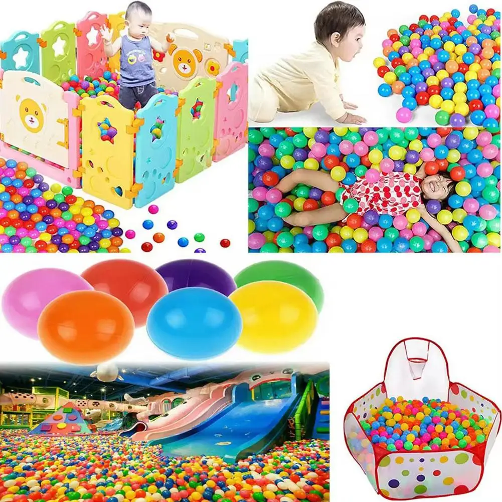 

Outdoor Sport Ball Eco-friendly Water Pool Ocean Wave Ball 50/100pcs 5.5cm Stress Air Ball Funny Toys For Children Kid Ball V2g9