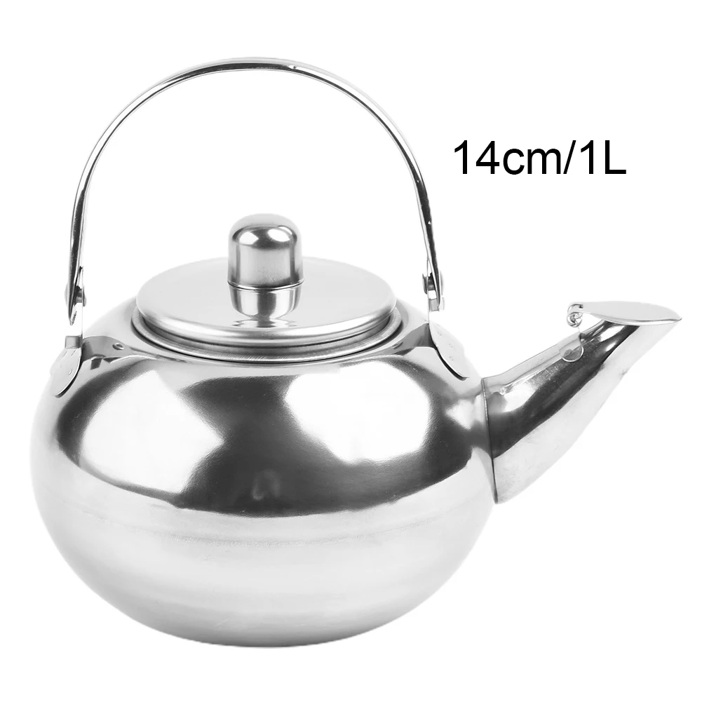 

Durable Stainless Steel Hot Water Kettle Pot Loose Tea Maker Infuser Tea Kettle Pot Metal Teapot With Removable Teaware Strainer