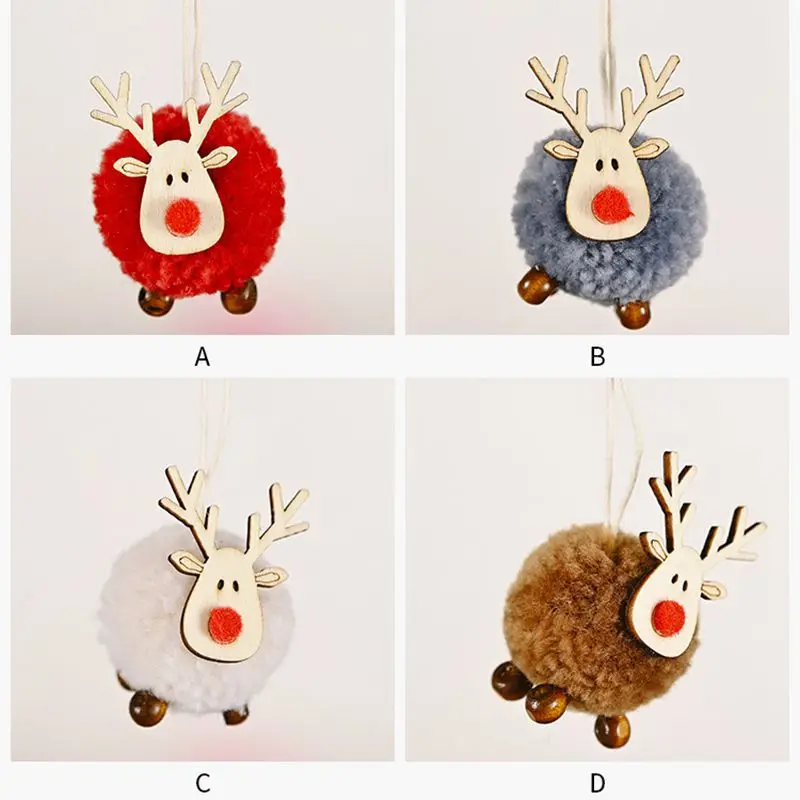

Рождественский кулон с оленем, креативный подарок, фетровый олень, милый кулон, украшение для рождественской елки