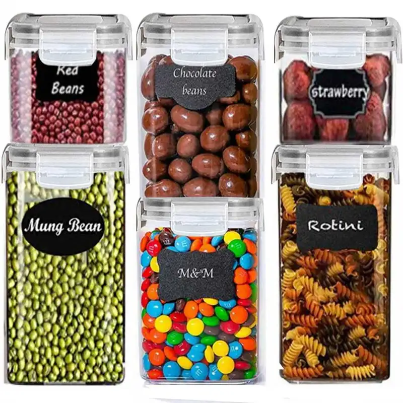 Variety Set of 5 Pantry Organization Canisters with Lids, Marker and Labels Included Storage organizer Kitchen organizer Food st
Variety Set of 5 Pantry Organization Canisters with Lids, Marker and Labels Included Storage organizer Kitchen organizer Food st