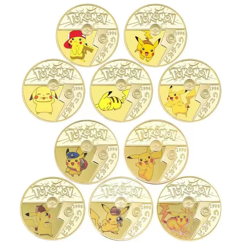 Pikachu Commemorative Coin Creative Cartoon Pokemon Bulbasaur Charmander Charizard Collection Display Commemorative Coin Series
Pikachu Commemorative Coin Creative Cartoon Pokemon Bulbasaur Charmander Charizard Collection Display Commemorative Coin Series