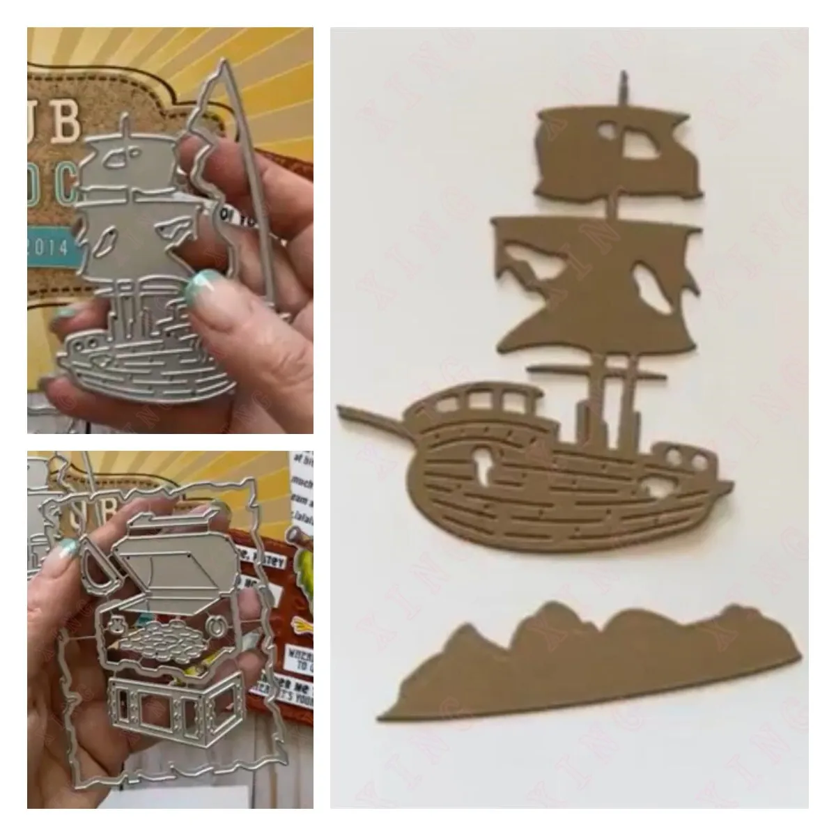 Scrapbook Diary Decoration Embossing Diy Greeting Card Handmade Craft Mold Sailing Treasure Chest Jewelry New Metal Cutting Dies
Scrapbook Diary Decoration Embossing Diy Greeting Card Handmade Craft Mold Sailing Treasure Chest Jewelry New Metal Cutting Dies