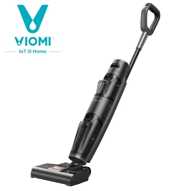 

2023 New Viomi Cyber Automatic Washing Vacuum Cleaner with Self-drying Household Strong Suction and Removable Battery 2500mAh*2