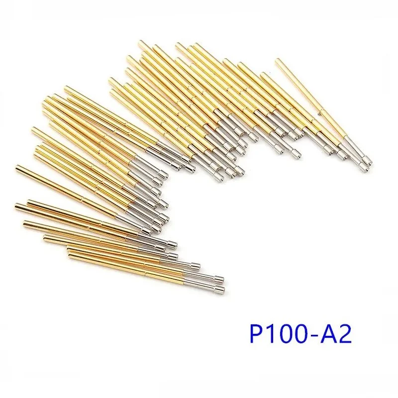 

100PCS/Lot Spring Test Probe Pogo Pin P100 Series P100-A2/A3/B1/D2/D3/E2/E3/F1/G2/G3/H2/H3/H4/H5/H6/J1/LM2/Q1/Q2/M3/T2/T3