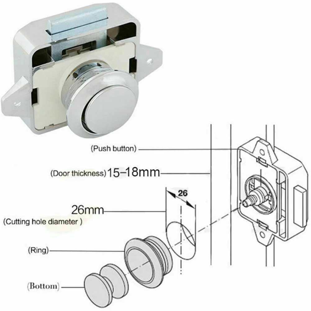 Knob Button Catch Lock RV Screws Yacht Boat Button Cabinet Camper Caravan Cupboard Door Furniture L-shaped Plate
Knob Button Catch Lock RV Screws Yacht Boat Button Cabinet Camper Caravan Cupboard Door Furniture L-shaped Plate