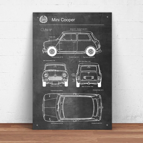 Mini Cooper Car Metal Tin Sign Pin Up Metal Sign Metal Decor Wall Sign Wall Decor (20cmx30cm) 1
Mini Cooper Car Metal Tin Sign Pin Up Metal Sign Metal Decor Wall Sign Wall Decor (20cmx30cm) 1