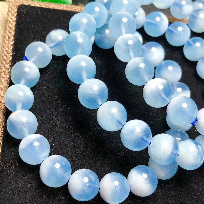 Natural Aquamarine Bracelet Fortune Energy Bangle Mineral String Woman Amulet Jewelry Healing Gift 9/10MM 1pcs
Natural Aquamarine Bracelet Fortune Energy Bangle Mineral String Woman Amulet Jewelry Healing Gift 9/10MM 1pcs