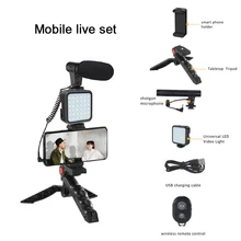 Portable Mini Tripod Phone Camera Tripod with Microphone LED Live Light Bluetooth Remote Control For Live Youtube tiktok Video
Portable Mini Tripod Phone Camera Tripod with Microphone LED Live Light Bluetooth Remote Control For Live Youtube tiktok Video