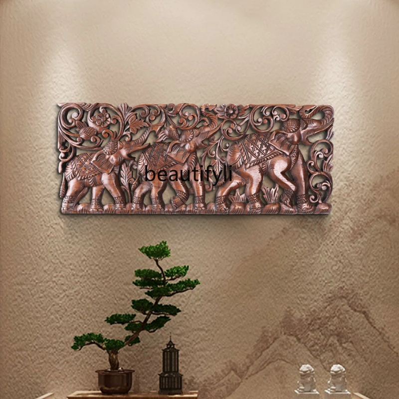 Wood Carved Pendant Thai Spa Hallway Hollow Carved Board Wall Decorations Southeast Asian Style Decoration
Wood Carved Pendant Thai Spa Hallway Hollow Carved Board Wall Decorations Southeast Asian Style Decoration