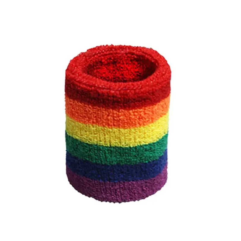 Женщины Мужчины Спортивные браслеты Полотенце Sweatband Радуга Красочные полосы Дышащие 10CF
Женщины Мужчины Спортивные браслеты Полотенце Sweatband Радуга Красочные полосы Дышащие 10CF