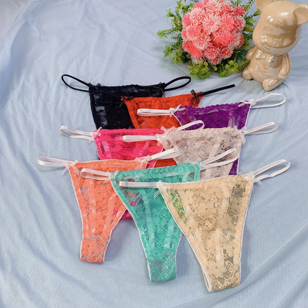 Women Mini G-string See Through Lace Panties Female Sexy Transparent T-back Thongs Soft Underwear Tiny Briefs Low Rise Underpant
Women Mini G-string See Through Lace Panties Female Sexy Transparent T-back Thongs Soft Underwear Tiny Briefs Low Rise Underpant