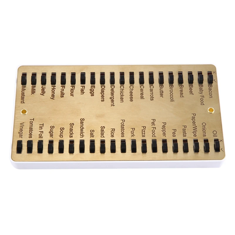 1 Piece Memory Reminder Board Metal Sliding Shopping List Mat For Shopping Working 5.5X3.15In
1 Piece Memory Reminder Board Metal Sliding Shopping List Mat For Shopping Working 5.5X3.15In