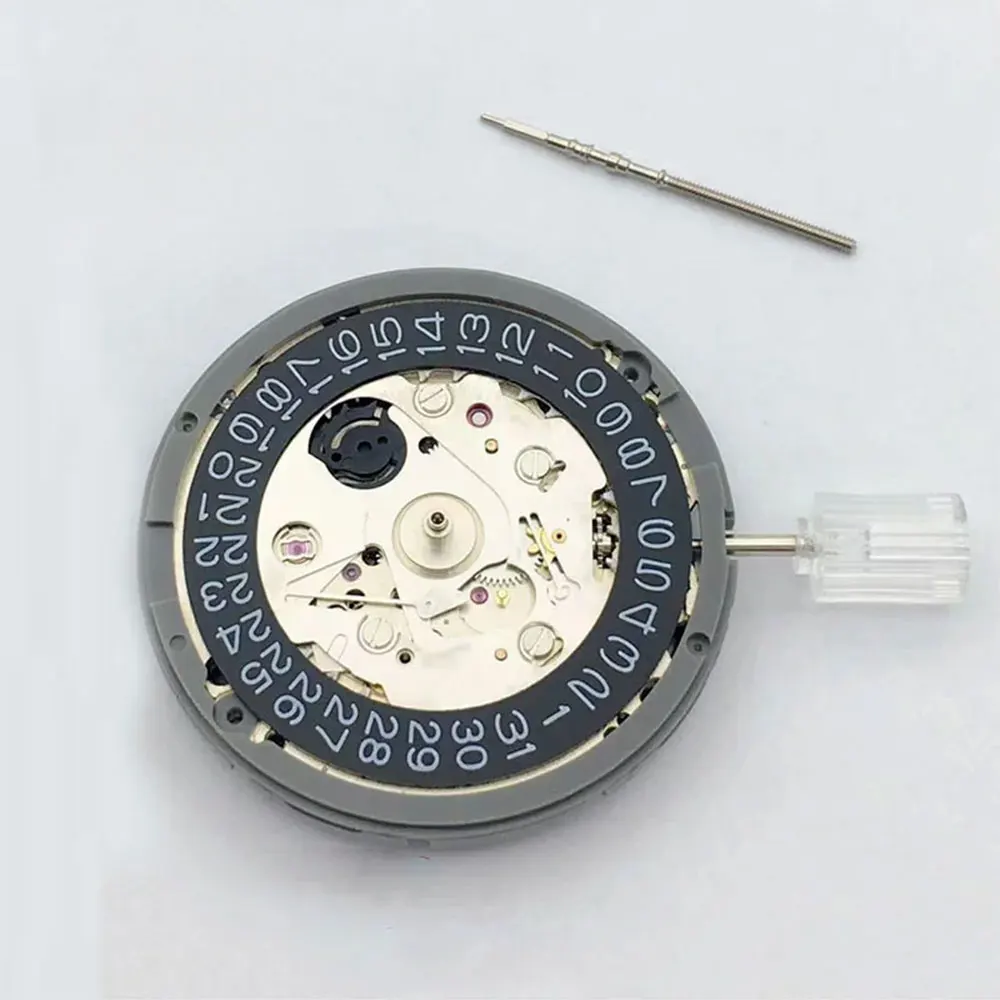 

japan NH35 Movement High Accuracy Mechanical Movement with black Date Window Luxury Automatic Watch Movt Replace parts