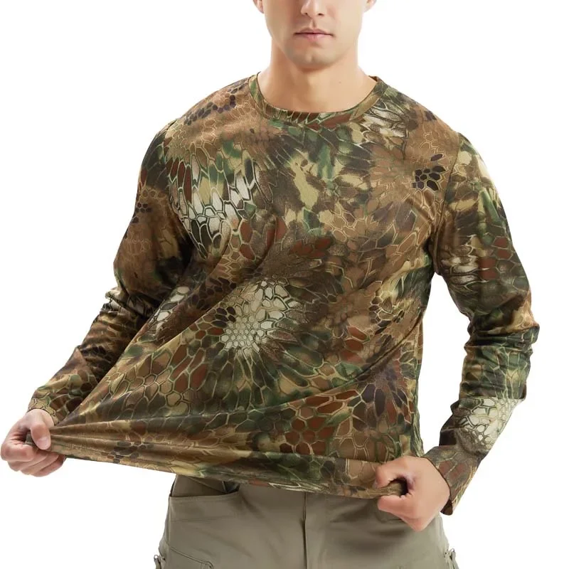 

US Army CP Camouflage Multicam Military Combat T-Shirt Men Tactical Shirt Airsoft Paintball Camping Hunting Clothes Men Clothing