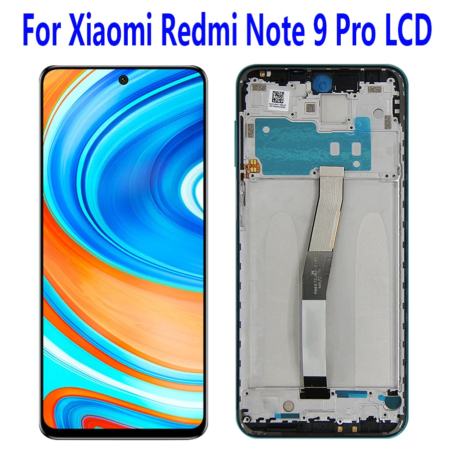 

6.67''Original For Xiaomi Redmi Note 9S LCD Display Screen Touch Panel Digitizer Replacement Parts For Xiaomi Redmi Note 9 Pro