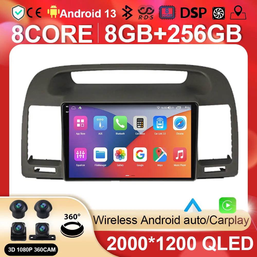 Android Car Radio Multimedia Video Player Navigation For Toyota Camry 5 XV 30 2001 - 2006 stereo GPS BT 5.0 No 2din 2 din dvd
Android Car Radio Multimedia Video Player Navigation For Toyota Camry 5 XV 30 2001 - 2006 stereo GPS BT 5.0 No 2din 2 din dvd
