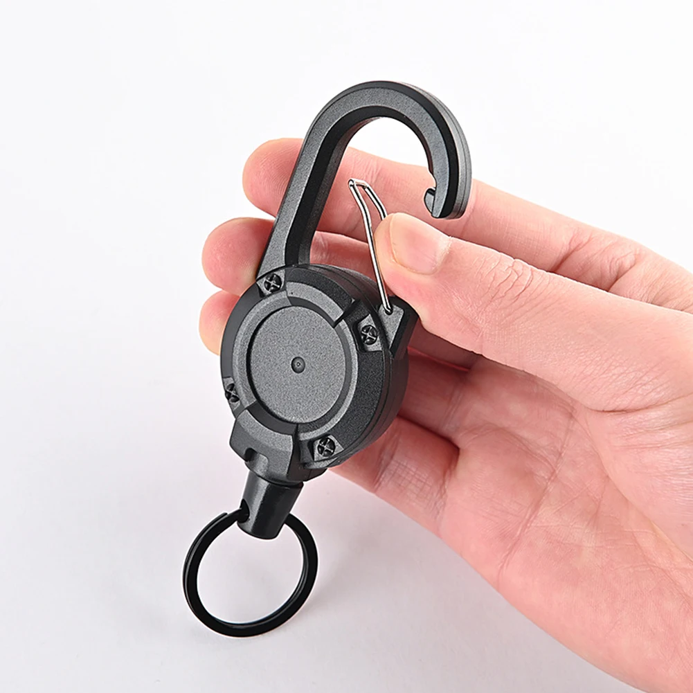 Great For Camping Convenient And Durable 360 Degree Rotating Back Clip Easily Clip Keychain Retractabl Key Chain ABS Black
Great For Camping Convenient And Durable 360 Degree Rotating Back Clip Easily Clip Keychain Retractabl Key Chain ABS Black