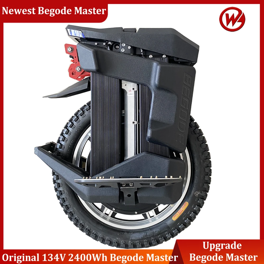 

Newest Begode Master V4 Electric Unicycle 134V 2400Wh 50S Samsung Upgrade Aluminum Alloy Battery Case 3500W Motor Speed 110km/h