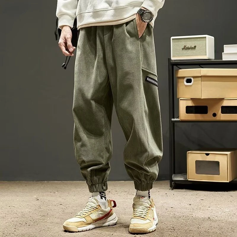 

Emo Cargo Pants for Men Street Multipockets Trousers Man Y2k Fashion Slacks Harem Hiking Korean Style Baggy High Quality Cotton