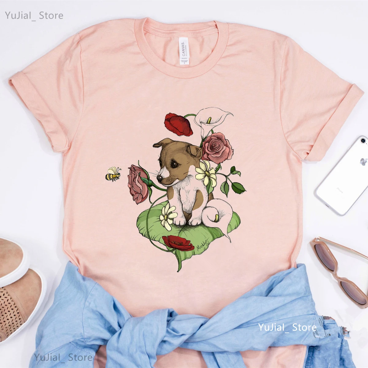 Funny Heart Love Jack Russell Terrier Print T Shirt Girls Puppy Bouquet Tshirt Women Harajuku Kawaii Clothes Dog Pet T-Shirt
Funny Heart Love Jack Russell Terrier Print T Shirt Girls Puppy Bouquet Tshirt Women Harajuku Kawaii Clothes Dog Pet T-Shirt