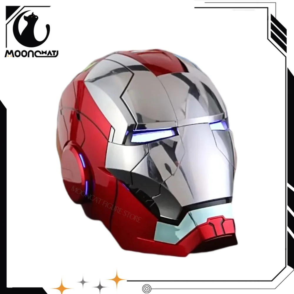 

Iron Man MK5 Helmet 1:1 Voice Control Avengers War Machine Cosplay With Led Light Electronic Close Ironman Helmet Gift For Kids