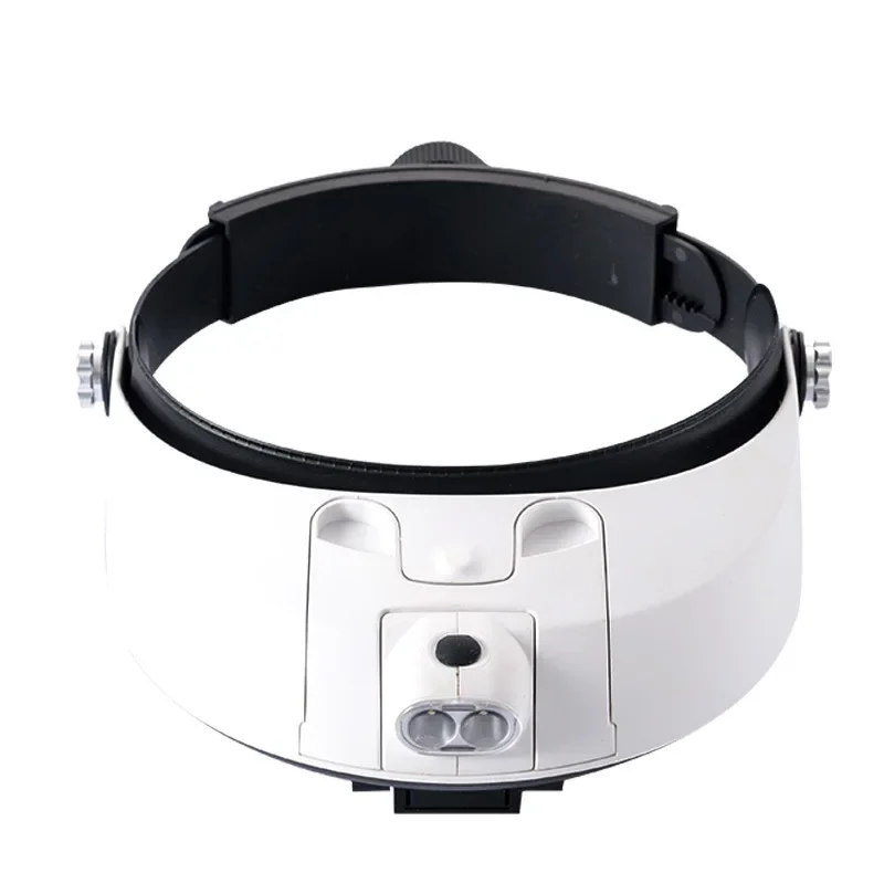 

Headband Magnifier Multi-functional Illuminated Magnifier Magnifying Glass 1X 1.5X 2X 2.5X 3.5X Multiple Loupe Mirro