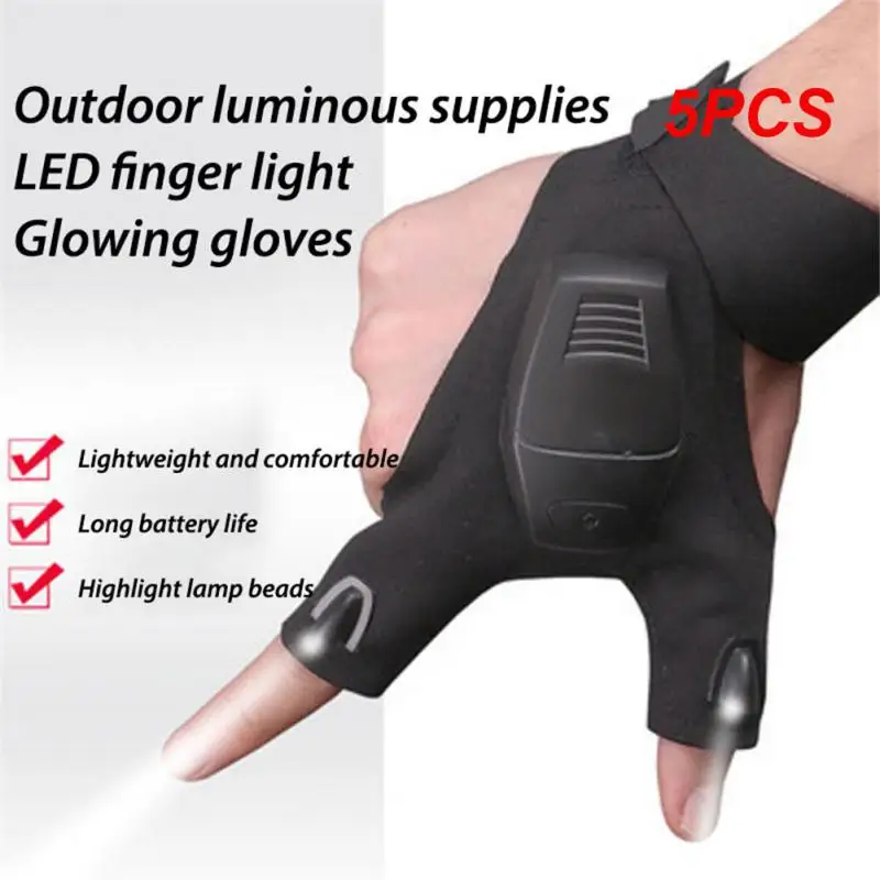 5PCS Fishing Gloves Breathable Cotton Led Flashlight For Fishing Camping Hiking Fingerless Gloves Mittens Durable Glove
5PCS Fishing Gloves Breathable Cotton Led Flashlight For Fishing Camping Hiking Fingerless Gloves Mittens Durable Glove