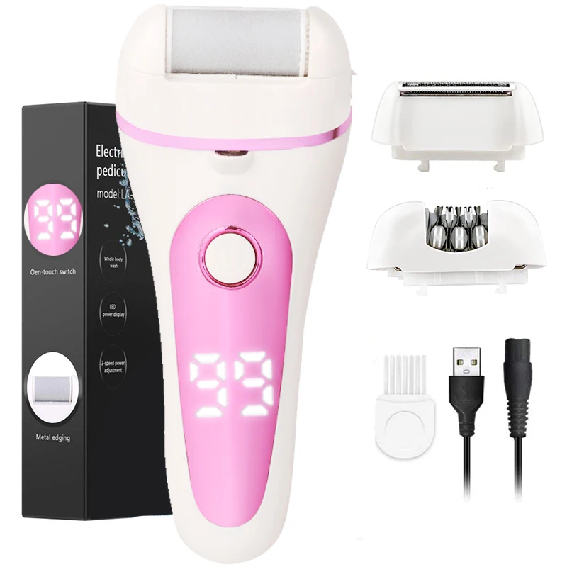 3 In 1 Charged Electric Foot File for Heels Grinding Pedicure Tool Electric Epilator Beard Hair Removal Women's Shaving Machines
3 In 1 Charged Electric Foot File for Heels Grinding Pedicure Tool Electric Epilator Beard Hair Removal Women's Shaving Machines