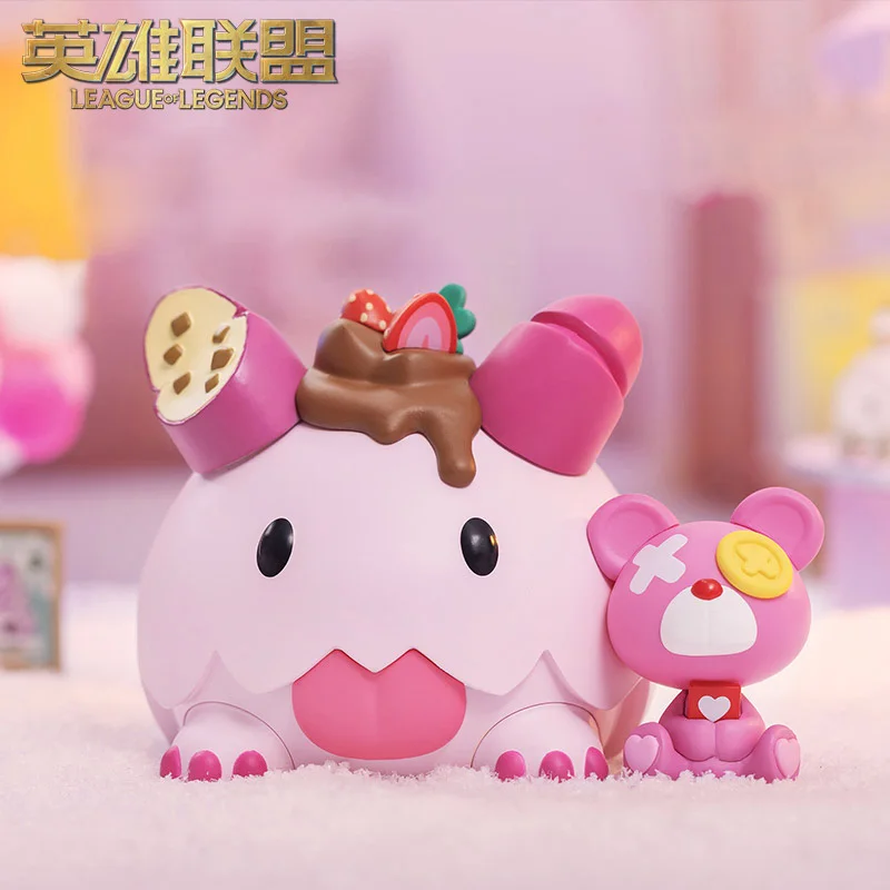 

Original League of Legends Poro Small Statues PVC Anime Figures Toys Cartoon Action Model Valentine's Day Girls Christmas Gifts