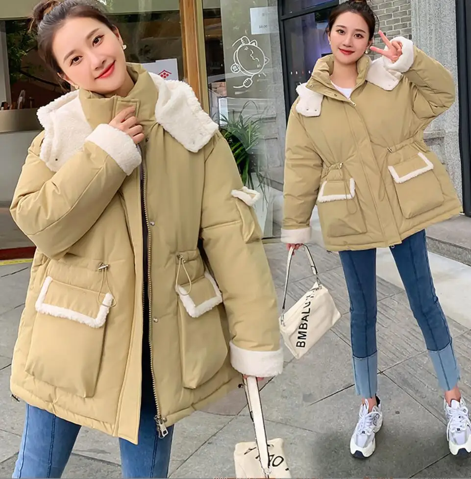 Winter Down Cotton Coat Women 2023 Fashion Korean Winter Women's Waist-style Puffer Parker Outdoor Windproof Warm Snow Jacket
Winter Down Cotton Coat Women 2023 Fashion Korean Winter Women's Waist-style Puffer Parker Outdoor Windproof Warm Snow Jacket