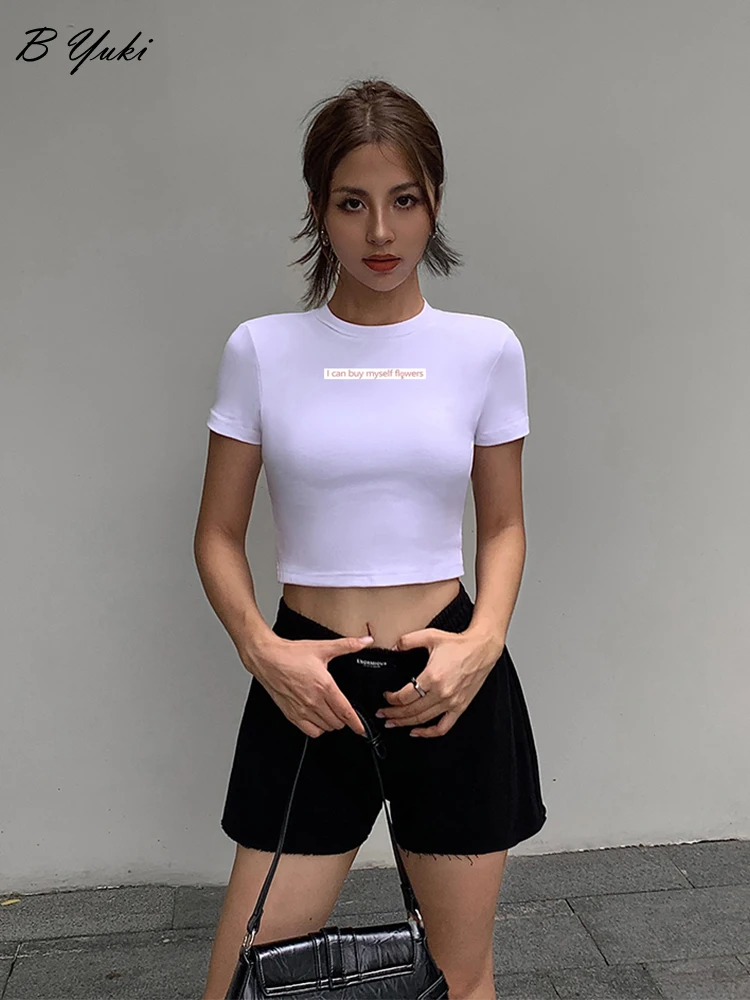 Blessyuki Soft Letter Printed T Shirts Women 2023 Summer Hot Girls Short Sleeve Basic Tops Casual Slim High Street Female Tees
Blessyuki Soft Letter Printed T Shirts Women 2023 Summer Hot Girls Short Sleeve Basic Tops Casual Slim High Street Female Tees
