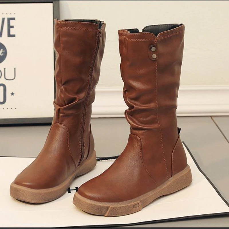 2023 High Quality Women's Shoes New Motorcycle Booties Fashion Boots for Women Round Toe Platform Combat Boots Zip Ladies Shoes
2023 High Quality Women's Shoes New Motorcycle Booties Fashion Boots for Women Round Toe Platform Combat Boots Zip Ladies Shoes