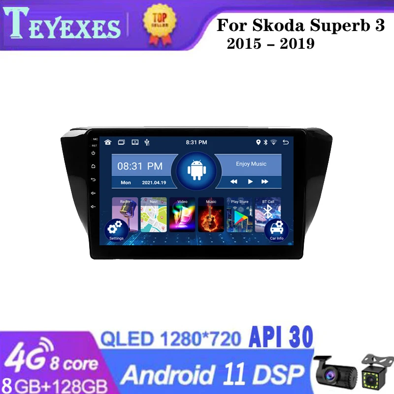 TEYEXES Carradio For Skoda Superb 3 2015 - 2019 Car Radio Stereo Multimedia Video Player Navigation GPS Android 11 2Din 2 din
TEYEXES Carradio For Skoda Superb 3 2015 - 2019 Car Radio Stereo Multimedia Video Player Navigation GPS Android 11 2Din 2 din