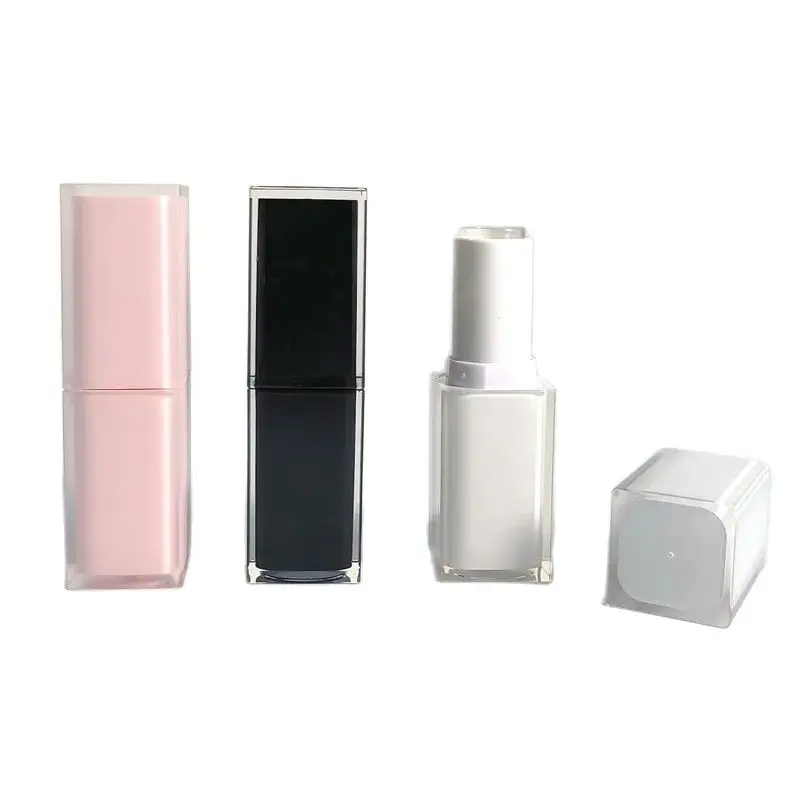 

12.1mm Matte Lip Rouge Chapstick Tube Empty Yellow Black White Pink Makeup Tool Lipstick Bottles Packaging Containers