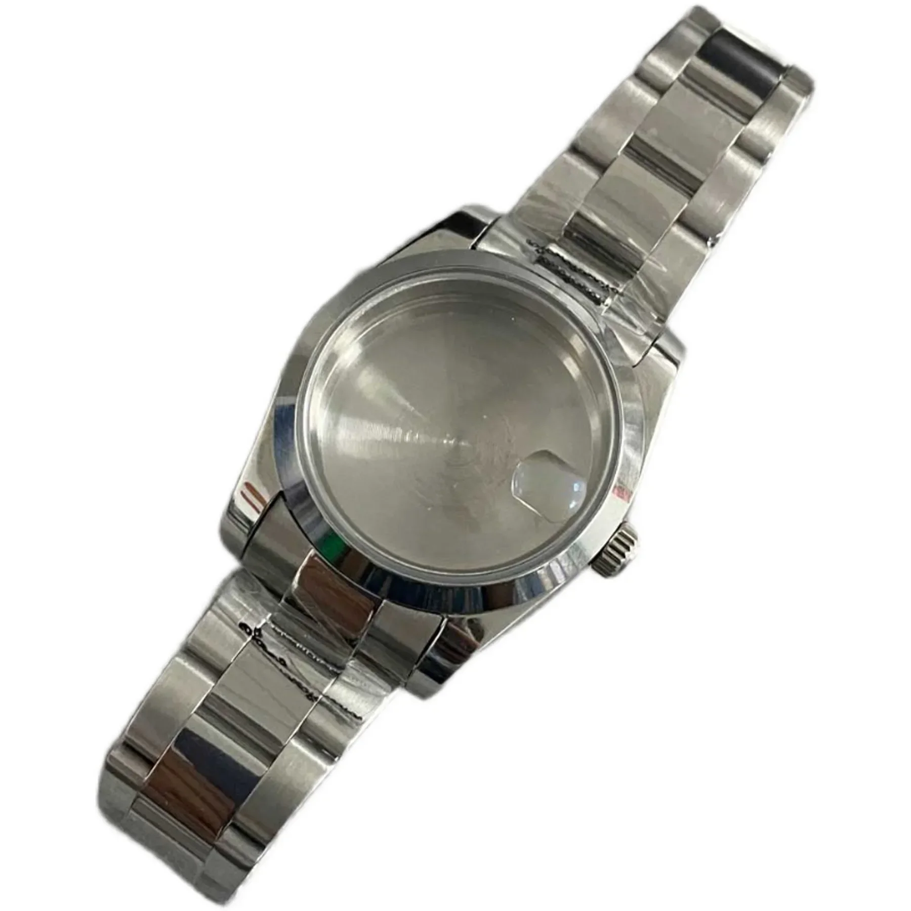 

Watch Case 36mm for Oyster Style Constant Motion Case Stainless Steel Strap Sapphire Glass Suitable for NH35/36 Movement