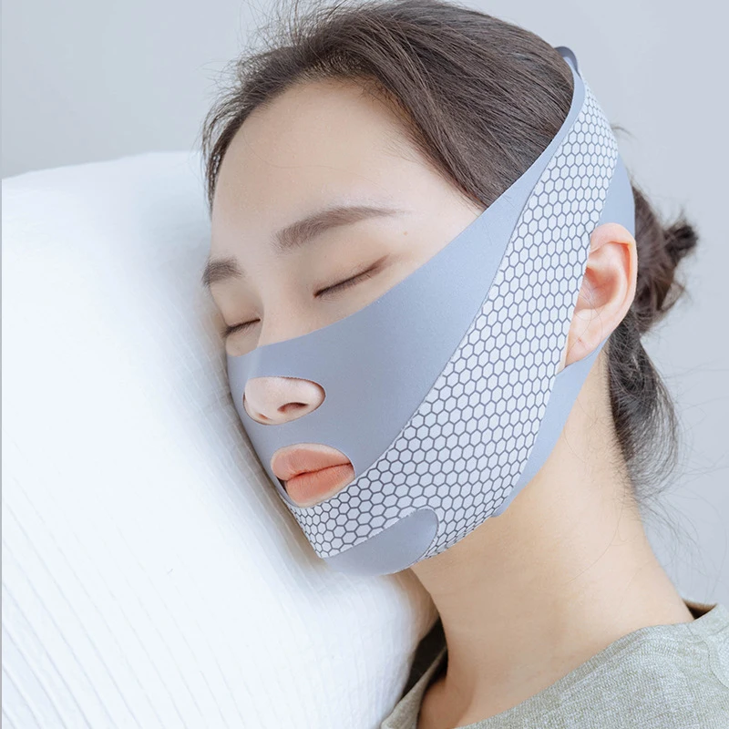 

Face-Lift With Sleep Face V Shaper Facial Slimming Bandage Relaxation Shape Lift Reduce Double Chin Face Thining Band Massage