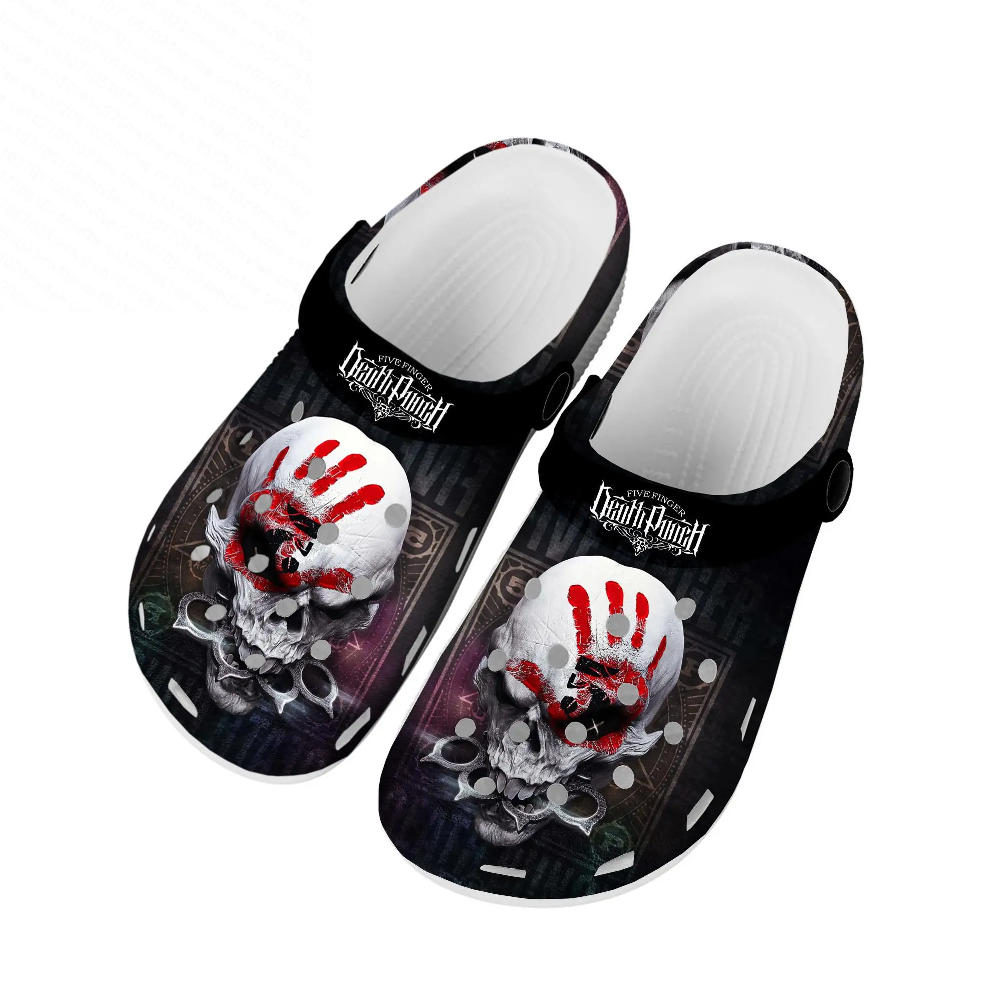 

Five Finger Death Punch Home Clogs Custom Water Shoes Mens Women Teenager Shoe Garden Clog Rock Band Sandals Beach Hole Slippers