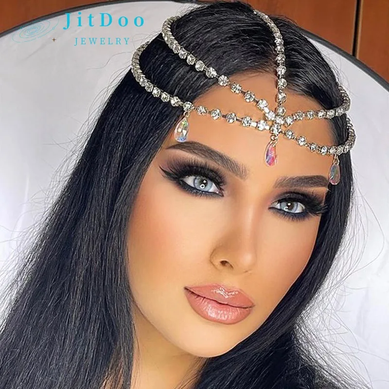 JitDoo Rhine Stone Bohemia Crystal Forehead Headdress for Women Hair Chain Wedding Bridal Hair Accessories Jewelry Wholesale
JitDoo Rhine Stone Bohemia Crystal Forehead Headdress for Women Hair Chain Wedding Bridal Hair Accessories Jewelry Wholesale