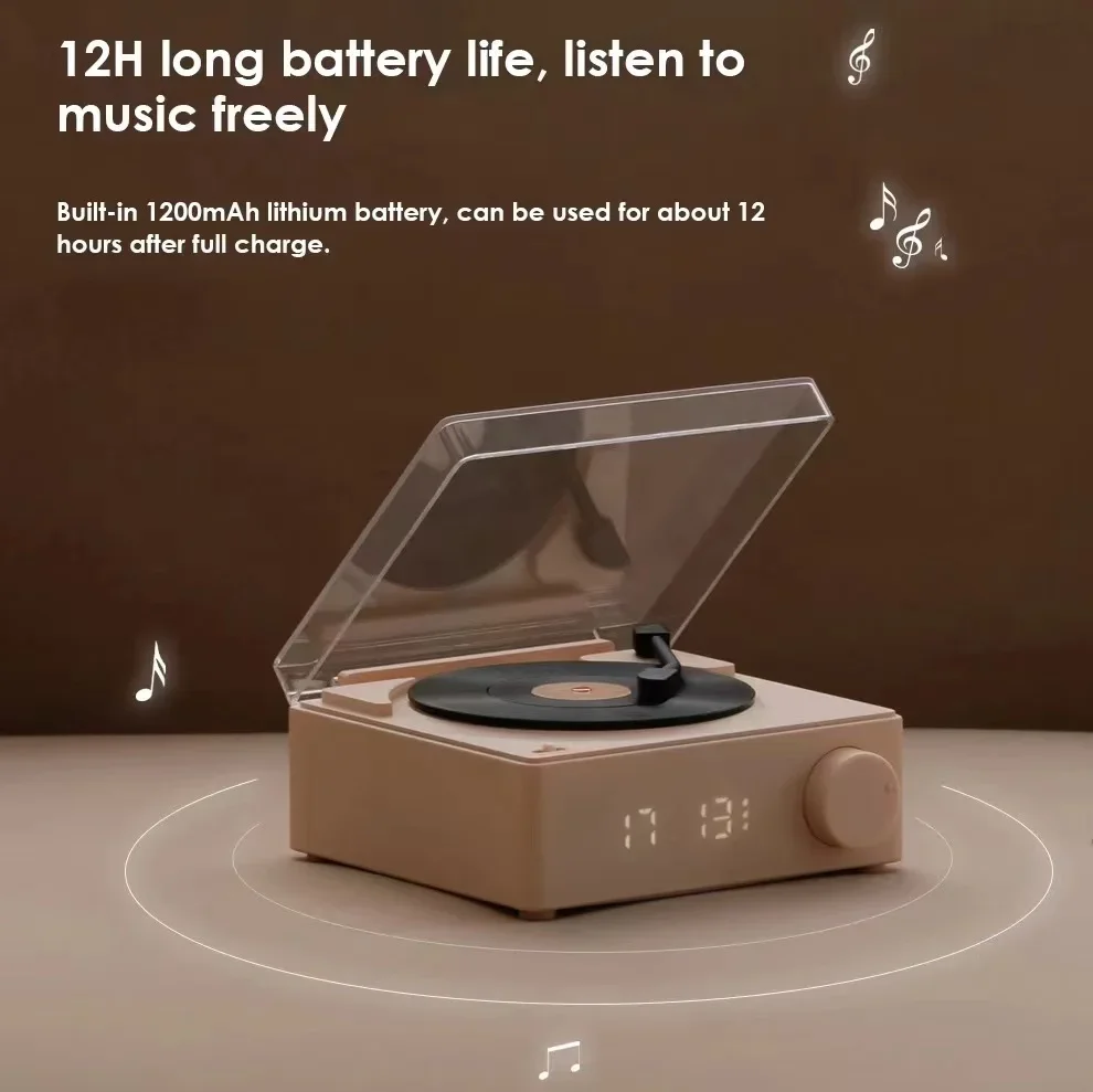 X11 New Retro Vinyl Wireless Bluetooth Speaker Alarm Clock Small Recorder Portable High Quality Audio Home Smart Stereo Speaker
X11 New Retro Vinyl Wireless Bluetooth Speaker Alarm Clock Small Recorder Portable High Quality Audio Home Smart Stereo Speaker