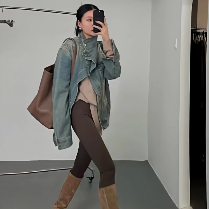 2023 New Spring And Autumn Cowboy Coat Woman Jacket Hong Kong Breeze Retro Washing Easy Versatile Irregular Free Shipping
2023 New Spring And Autumn Cowboy Coat Woman Jacket Hong Kong Breeze Retro Washing Easy Versatile Irregular Free Shipping