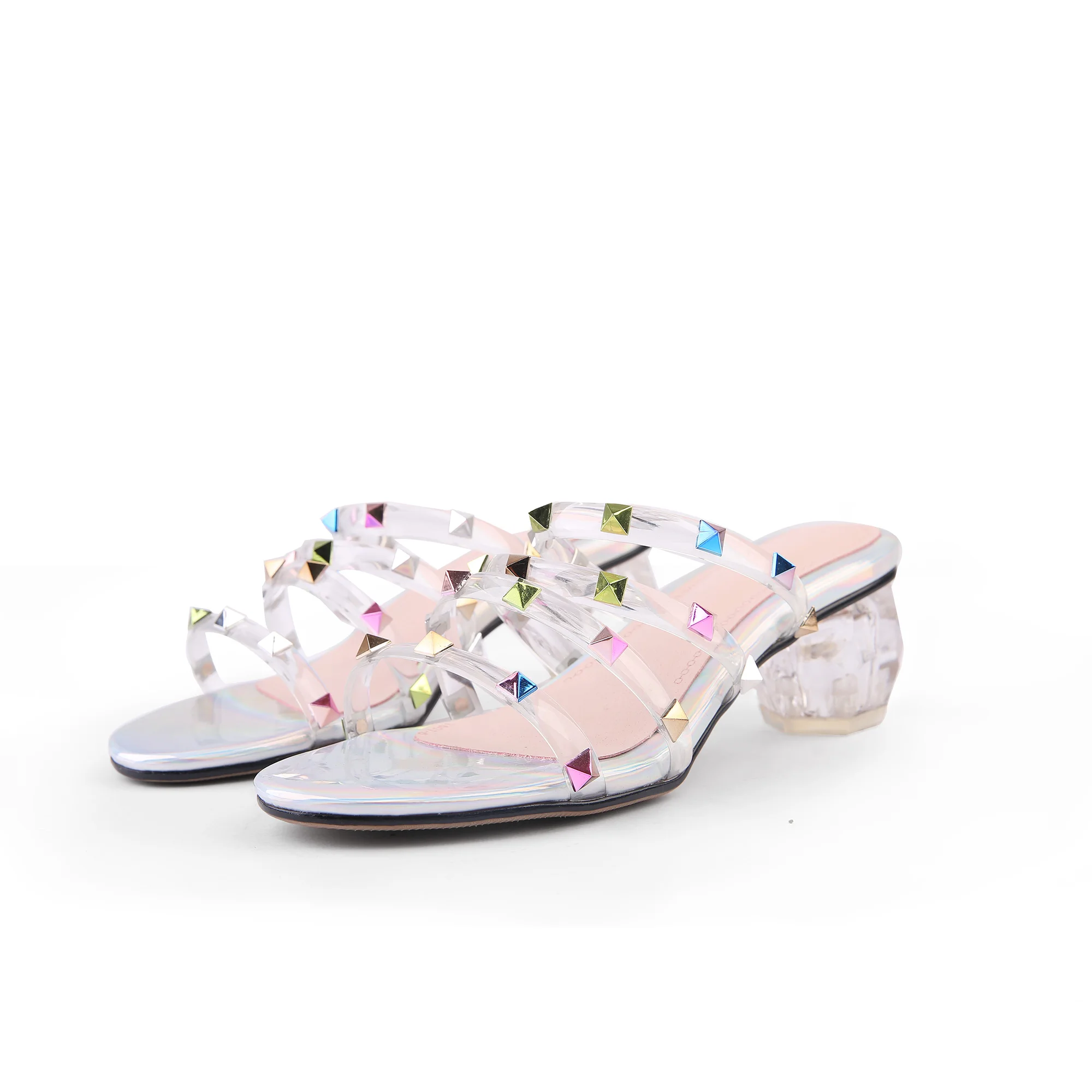 Fashion Genuine Leather Transparent&Colorful 4cm High Heel Sandals Crystal Heel Women's Slippers For Dating Party Wedding Daily
Fashion Genuine Leather Transparent&Colorful 4cm High Heel Sandals Crystal Heel Women's Slippers For Dating Party Wedding Daily