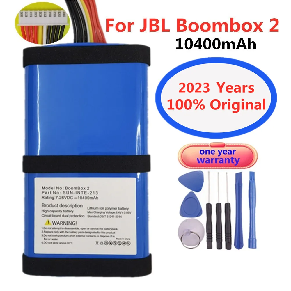 2023 год, 10400 мАч, 100% оригинальный запасной аккумулятор для JBL Boombox 2 Boombox2, динамик, громкоговоритель, плеер, перезаряжаемая батарея
2023 год, 10400 мАч, 100% оригинальный запасной аккумулятор для JBL Boombox 2 Boombox2, динамик, громкоговоритель, плеер, перезаряжаемая батарея
